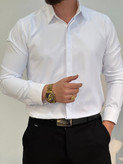 پیراهن آستین بلند اسپرت لاین VIP رنگ مشکی سایزM تا ۵XL